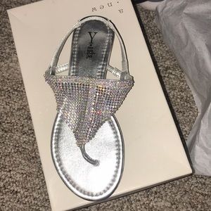Glittery sandals